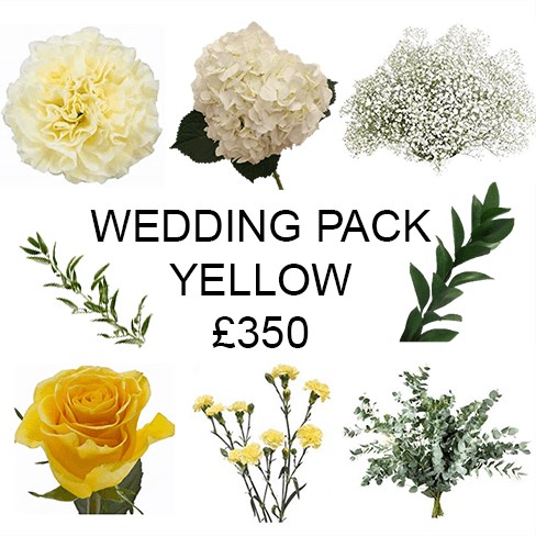 Wedding Flower Pack Yellow £350