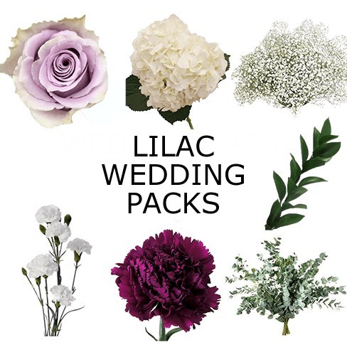 Wedding Flower Packs - Lilac