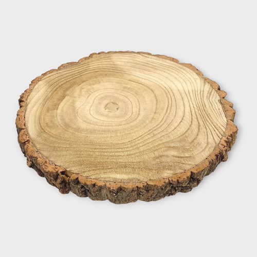 Wood Slice 33-37 x 3.5cm (Thick Bark)