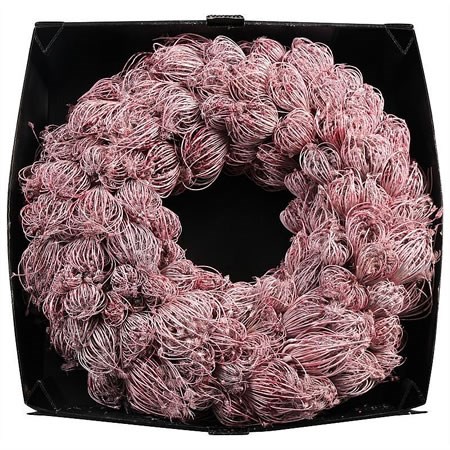 Wreath - Ammi Majus Waxed Bordeaux