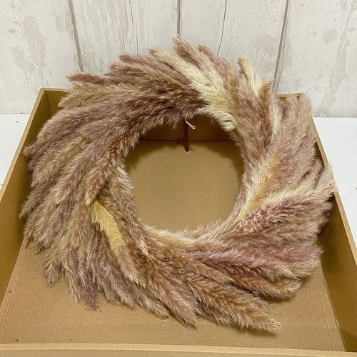 Wreath - Fluffy Pampas 45cm