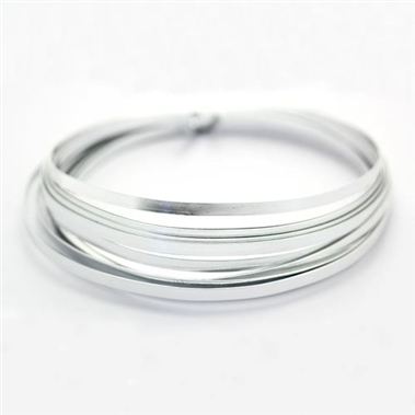 Wire - Aluminium Flat Silver