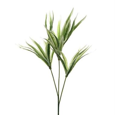 Artificial Striped Leaf Spray