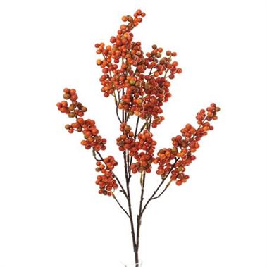 fake orange flowers