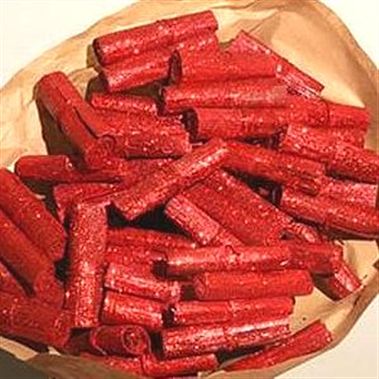 Banaan picks - glitter red