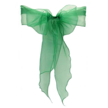 Chair Sash Organza - Emerald