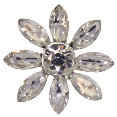 Crystal Flower Brooches 28mm