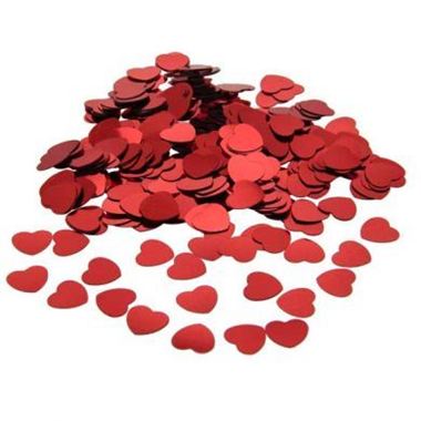 Table Confetti - Red Hearts