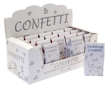 Silver & White Paper Confetti