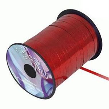 Ribbon Curling Metallic Red - 5mm