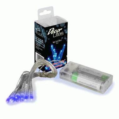 Decor Lites - Blue 10 Light Set