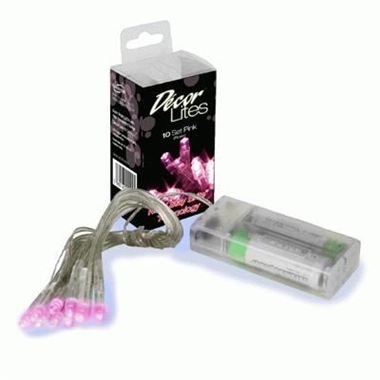 Decor Lites - Pink 10 Light Set