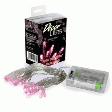 Decor Lites - Pink 20 Light Set