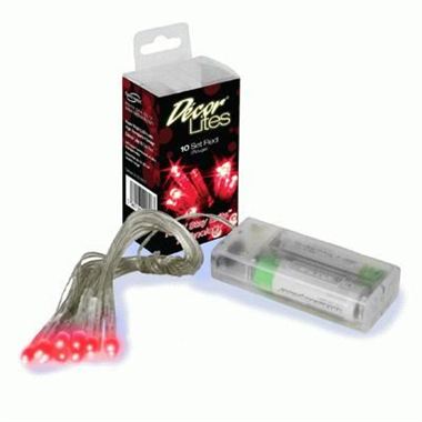 Decor Lites - Red 10 Light Set