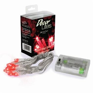 Decor Lites - Red 20 Light Set