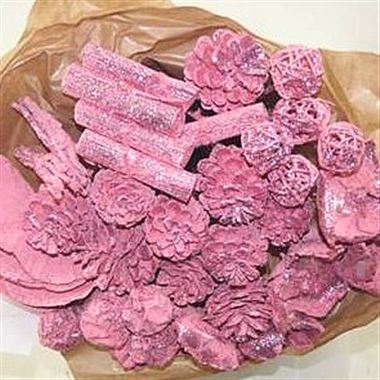 Mixed Picks - glitter pink