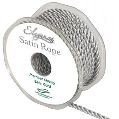 Satin Rope Metallic Silver | Wholesale Flowers & Florist Supplies UK