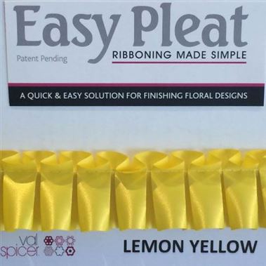 Ribbon Easy Pleat - Lemon Yellow
