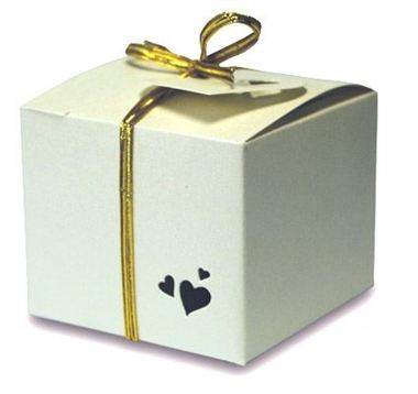 Favour Box - Square Pearl Ivory