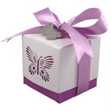 Favour Box - Purple Butterfly