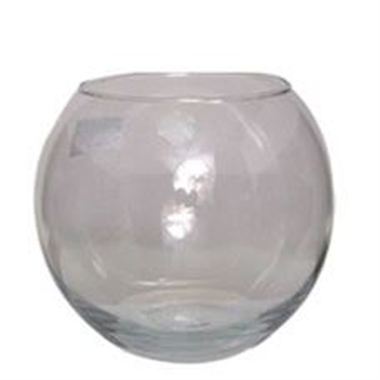 Glass Fish Bowl Vase - 12.5 x 10cm
