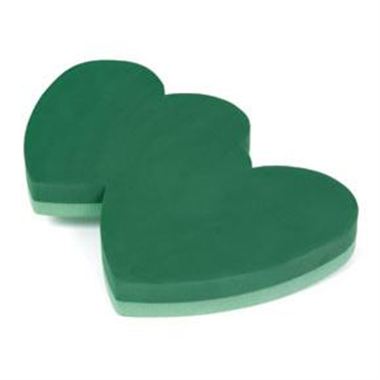 Floral Foam Heart Double Solid 15"