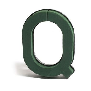Floral Foam Letter Q (Plastic Backed)
