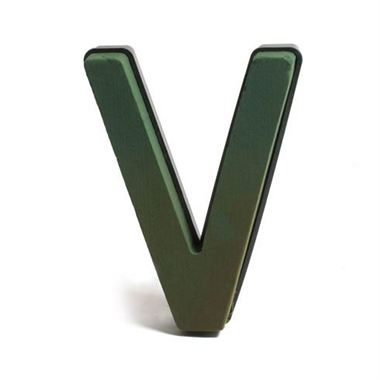 Floral Foam Letter V (Plastic Backed)