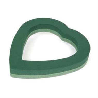 Floral Foam Heart Single Open 23"