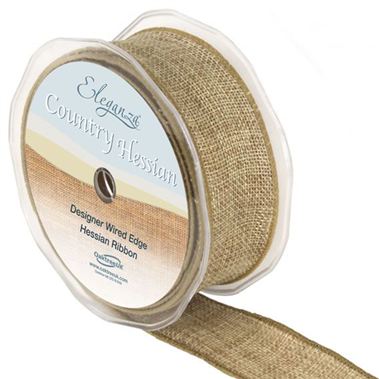 Ribbon - Hessian Natural 38mm