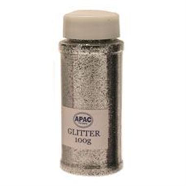 Flower Glitter - Silver