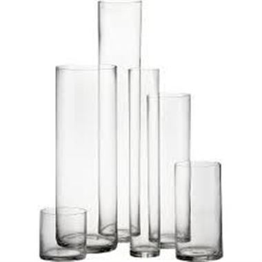 Glass Cylinder Vase - 20 x 10cm