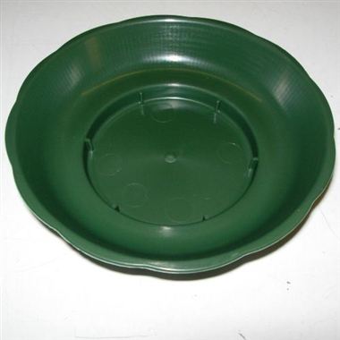 Plastic Floral 'O' Saucers Green