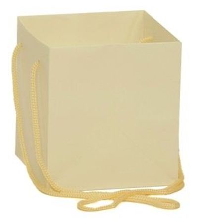 Hand Tied Gift Bag - Ivory 17x17cm