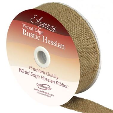 Ribbon - Hessian Natural 32mm