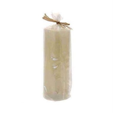 LED Waxed Candle - 7.5cm x 20cm