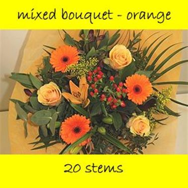 Bouquet Mixed Orange - 20 stems