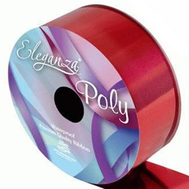 Red Polypropylene Ribbon Poly Ribbon Metallic Red | Wholesale Florist Supplies UK | Triangle Nursery