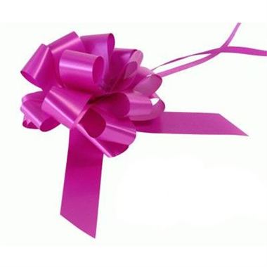 Ribbon Pull Bows Fucshia - 30mm -