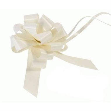 Ribbon Pull Bows Ivory - 30mm