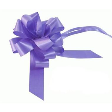 Ribbon Pull Bows Lavender - 30mm