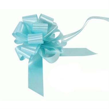 Ribbon Pull Bows Light Blue - 30mm