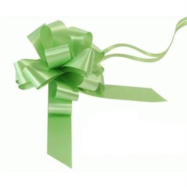 Ribbon Pull Bows Lime Green - 30mm