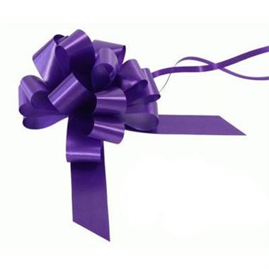 Ribbon Pull Bows Purple - 30mm