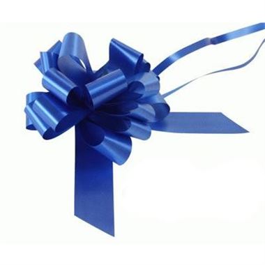Ribbon Pull Bows Royal Blue - 30mm