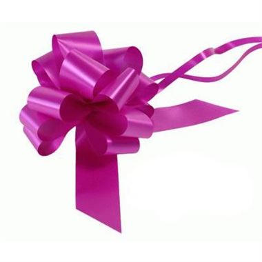 Ribbon Pull Bows Fucshia - 50mm