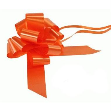 Ribbon Pull Bows Orange - 50mm