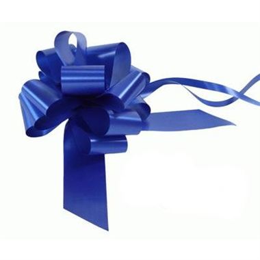 Ribbon Pull Bows Royal Blue - 50mm