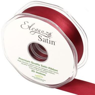 Ribbon Satin Claret - 25mm