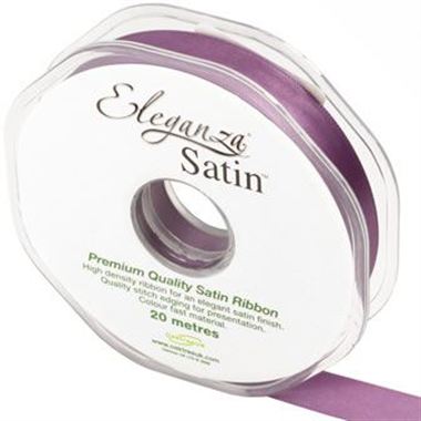 Ribbon Satin Damson - 15mm
